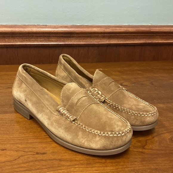- J Crew Suede penny loafers BF762 main image 4